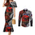 Australia and New Zealand ANZAC Day Couples Matching Mermaid Dress and Long Sleeve Button Shirt Aboriginal and Maori Art Pattern - Gallipoli Lest We Forget