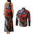 Australia and New Zealand ANZAC Day Couples Matching Tank Maxi Dress and Long Sleeve Button Shirt Aboriginal and Maori Art Pattern - Gallipoli Lest We Forget