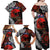 Australia and New Zealand ANZAC Day Family Matching Off Shoulder Maxi Dress and Hawaiian Shirt Aboriginal and Maori Art Pattern - Gallipoli Lest We Forget