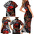 Australia and New Zealand ANZAC Day Family Matching Short Sleeve Bodycon Dress and Hawaiian Shirt Aboriginal and Maori Art Pattern - Gallipoli Lest We Forget