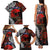 Australia and New Zealand ANZAC Day Family Matching Tank Maxi Dress and Hawaiian Shirt Aboriginal and Maori Art Pattern - Gallipoli Lest We Forget