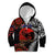 Australia and New Zealand ANZAC Day Kid Hoodie Aboriginal and Maori Art Pattern - Gallipoli Lest We Forget