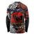 Australia and New Zealand ANZAC Day Long Sleeve Shirt Aboriginal and Maori Art Pattern - Gallipoli Lest We Forget