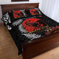 Australia and New Zealand ANZAC Day Quilt Bed Set Aboriginal and Maori Art Pattern - Gallipoli Lest We Forget