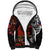 Australia and New Zealand ANZAC Day Sherpa Hoodie Aboriginal and Maori Art Pattern - Gallipoli Lest We Forget