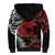 Australia and New Zealand ANZAC Day Sherpa Hoodie Aboriginal and Maori Art Pattern - Gallipoli Lest We Forget