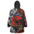 Australia and New Zealand ANZAC Day Wearable Blanket Hoodie Aboriginal and Maori Art Pattern - Gallipoli Lest We Forget