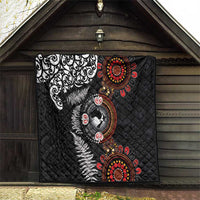 Australia and New Zealand Together Quilt Aboriginal and Maori Art Tattoo