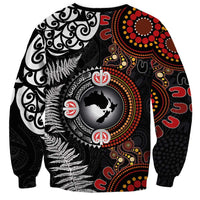 Australia and New Zealand Together Sweatshirt Aboriginal and Maori Art Tattoo LT03 - Polynesian Pride