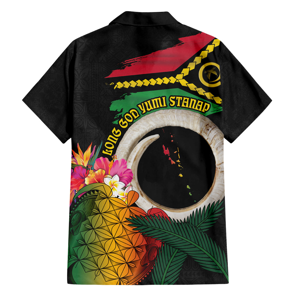 Vanuatu Selebretem 44th Indipendens Dei Family Matching Long Sleeve Bodycon Dress and Hawaiian Shirt Sand Drawing Turtle Melanesian Vibes LT03 - Polynesian Pride