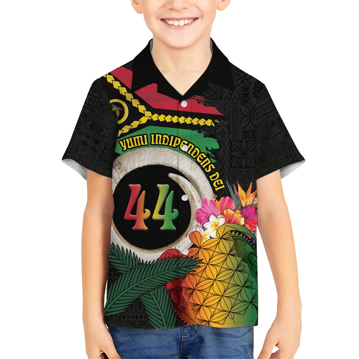 Vanuatu Selebretem 44th Indipendens Dei Hawaiian Shirt Sand Drawing Turtle Melanesian Vibes LT03 - Polynesian Pride