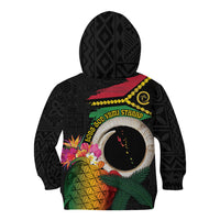 Vanuatu Selebretem 44th Indipendens Dei Kid Hoodie Sand Drawing Turtle Melanesian Vibes
