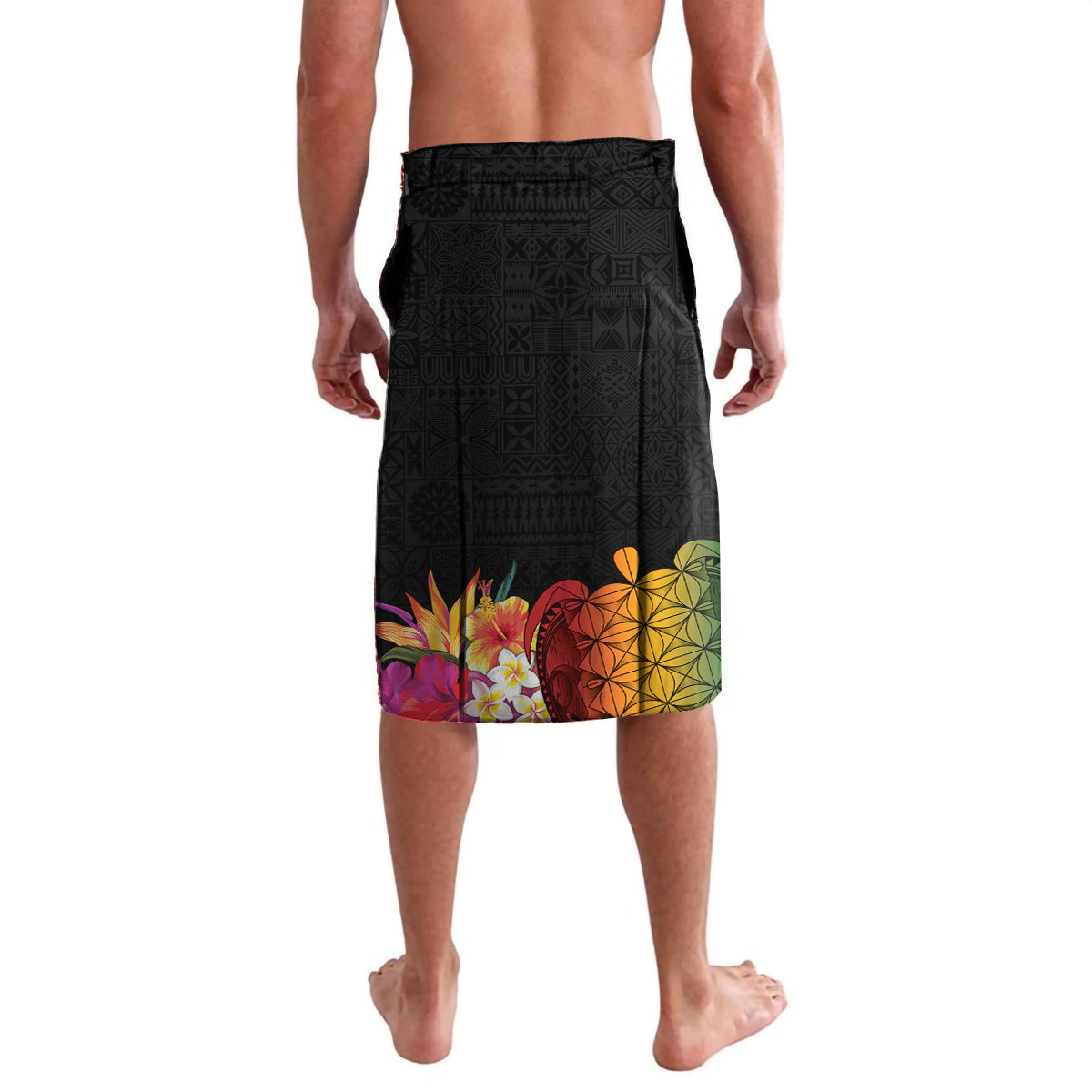 Vanuatu Selebretem 44th Indipendens Dei Lavalava Sand Drawing Turtle Melanesian Vibes LT03 - Polynesian Pride