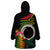 Vanuatu Selebretem 44th Indipendens Dei Wearable Blanket Hoodie Sand Drawing Turtle Melanesian Vibes