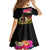 Vanuatu Ni-Van Family Matching Tank Maxi Dress and Hawaiian Shirt Coat of Arms Sand Drawing