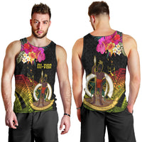 Vanuatu Ni-Van Men Tank Top Coat of Arms Sand Drawing LT03 - Polynesian Pride