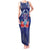 Guam Liberation Day Tank Maxi Dress The Tribal Latte Stone and Dolphins with Hibiscus Chamorro Culture