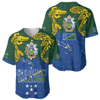 Solomon Islands Baseball Jersey The Guardians-Tribal Crocodile and Shark Melanesian Tattoo