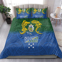 Solomon Islands Bedding Set The Guardians-Tribal Crocodile and Shark Melanesian Tattoo