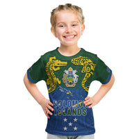 Solomon Islands Kid T Shirt The Guardians-Tribal Crocodile and Shark Melanesian Tattoo
