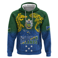 Solomon Islands Zip Hoodie The Guardians-Tribal Crocodile and Shark Melanesian Tattoo