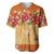 Hawaii Hibiscus Baseball Jersey Turtles and Tribal Motifs Vintage Floral Style