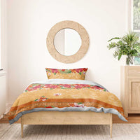 Hawaii Hibiscus Bedding Set Turtles and Tribal Motifs Vintage Floral Style LT03 - Polynesian Pride
