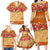 Hawaii Hibiscus Family Matching Long Sleeve Bodycon Dress and Hawaiian Shirt Turtles and Tribal Motifs Vintage Floral Style