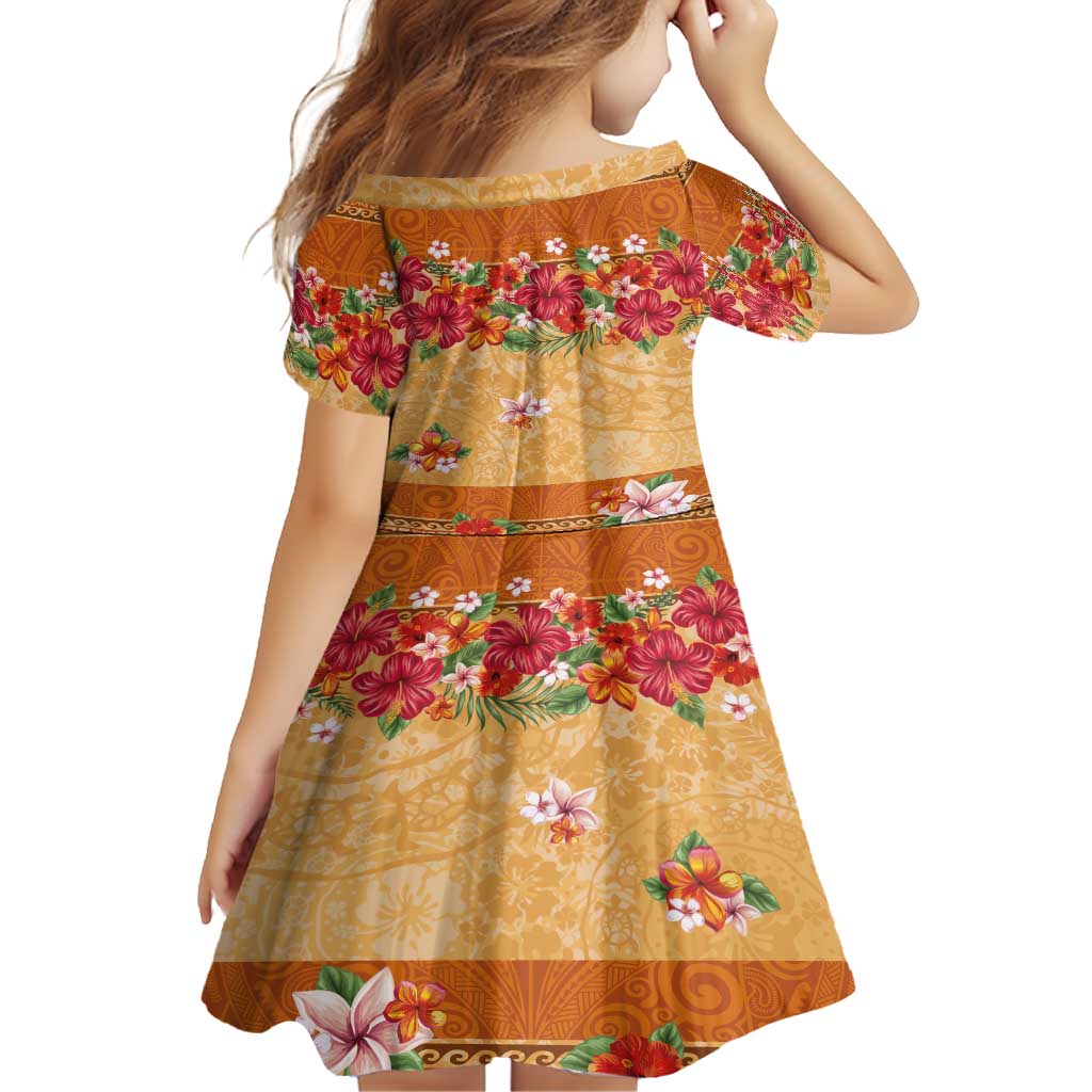 Hawaii Hibiscus Family Matching Off Shoulder Maxi Dress and Hawaiian Shirt Turtles and Tribal Motifs Vintage Floral Style