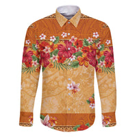Hawaii Hibiscus Family Matching Puletasi and Hawaiian Shirt Turtles and Tribal Motifs Vintage Floral Style