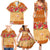 Hawaii Hibiscus Family Matching Summer Maxi Dress and Hawaiian Shirt Turtles and Tribal Motifs Vintage Floral Style
