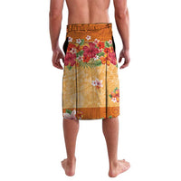 Hawaii Hibiscus Lavalava Turtles and Tribal Motifs Vintage Floral Style LT03 - Polynesian Pride