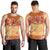 Hawaii Hibiscus Men Tank Top Turtles and Tribal Motifs Vintage Floral Style