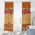 Hawaii Hibiscus Window Curtain Turtles and Tribal Motifs Vintage Floral Style