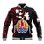 French Polynesia Tiare Day Baseball Jacket Seal and Polynesian Pattern