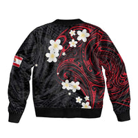 French Polynesia Tiare Day Bomber Jacket Seal and Polynesian Pattern LT03 - Polynesian Pride