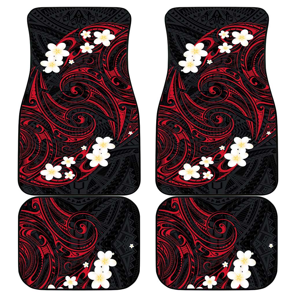 French Polynesia Tiare Day Car Mats Seal and Polynesian Pattern LT03 - Polynesian Pride