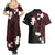 French Polynesia Tiare Day Couples Matching Summer Maxi Dress and Hawaiian Shirt Seal and Polynesian Pattern