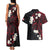 French Polynesia Tiare Day Couples Matching Tank Maxi Dress and Hawaiian Shirt Seal and Polynesian Pattern