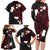 French Polynesia Tiare Day Family Matching Long Sleeve Bodycon Dress and Hawaiian Shirt Seal and Polynesian Pattern