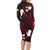 French Polynesia Tiare Day Family Matching Long Sleeve Bodycon Dress and Hawaiian Shirt Seal and Polynesian Pattern