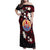 French Polynesia Tiare Day Family Matching Off Shoulder Maxi Dress and Hawaiian Shirt Seal and Polynesian Pattern
