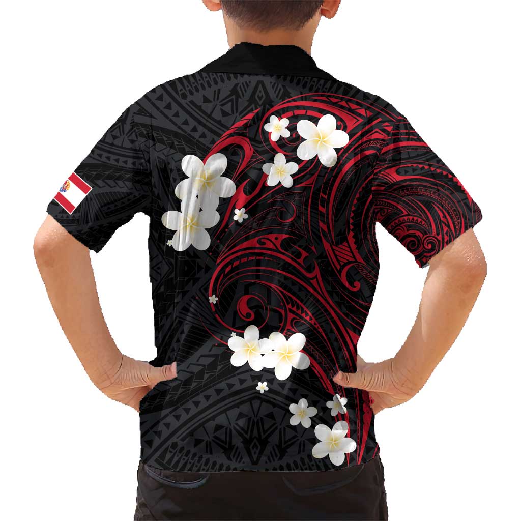 French Polynesia Tiare Day Family Matching Off Shoulder Short Dress and Hawaiian Shirt Seal and Polynesian Pattern LT03 - Polynesian Pride