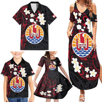 French Polynesia Tiare Day Family Matching Summer Maxi Dress and Hawaiian Shirt Seal and Polynesian Pattern LT03 - Polynesian Pride
