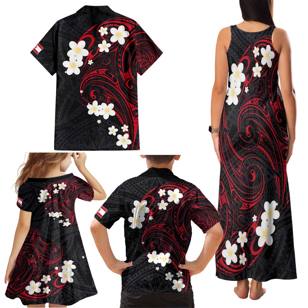 French Polynesia Tiare Day Family Matching Tank Maxi Dress and Hawaiian Shirt Seal and Polynesian Pattern LT03 - Polynesian Pride