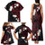 French Polynesia Tiare Day Family Matching Tank Maxi Dress and Hawaiian Shirt Seal and Polynesian Pattern