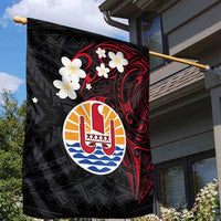 French Polynesia Tiare Day Garden Flag Seal and Polynesian Pattern LT03 - Polynesian Pride