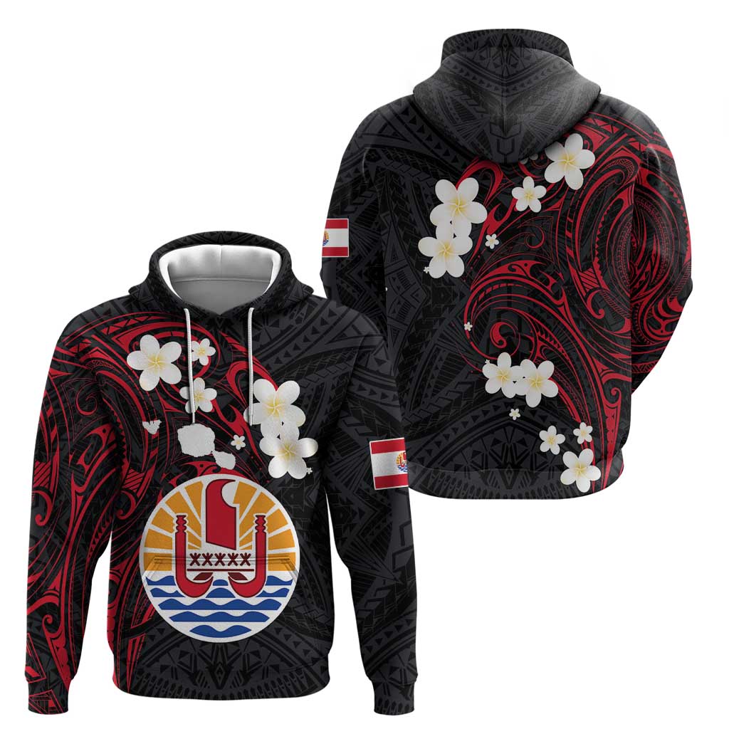 French Polynesia Tiare Day Hoodie Seal and Polynesian Pattern