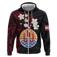 French Polynesia Tiare Day Hoodie Seal and Polynesian Pattern