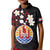 French Polynesia Tiare Day Kid Polo Shirt Seal and Polynesian Pattern